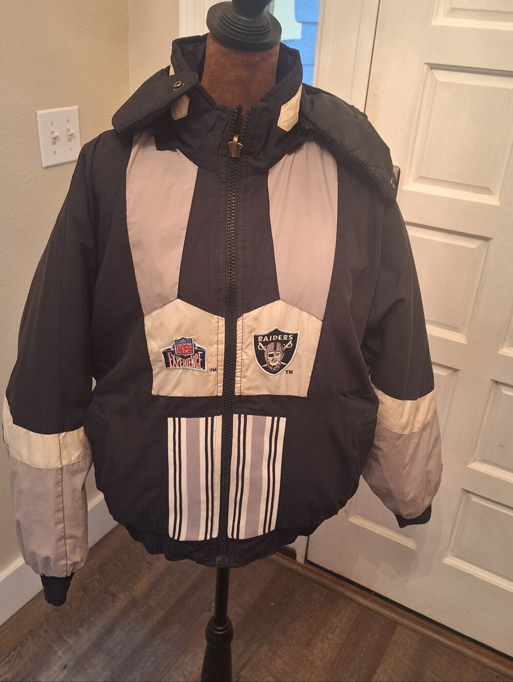 Vintage Oakland Raiders Pro Player Jacket Youth Sz XL/Adult S SReversible Puffer